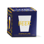 Pack De 4 Copas De Cóctel En Vidrio Borosilicato - Inscripción Beer