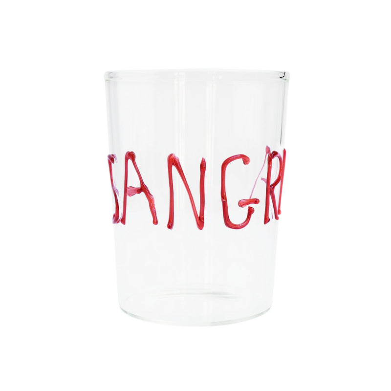 Acapulco - Lot De 2 Verres À Cocktail Avec Inscription « Sangria » Peinte À La Main - Verre Borosilicate
