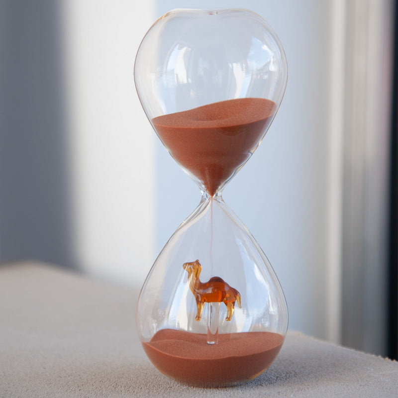Boros Glass Hourglass - Camel Decor