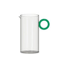 Carafe En Verre Borosilicate Avec Poignée Colorée À Anneau - Poignée Verte