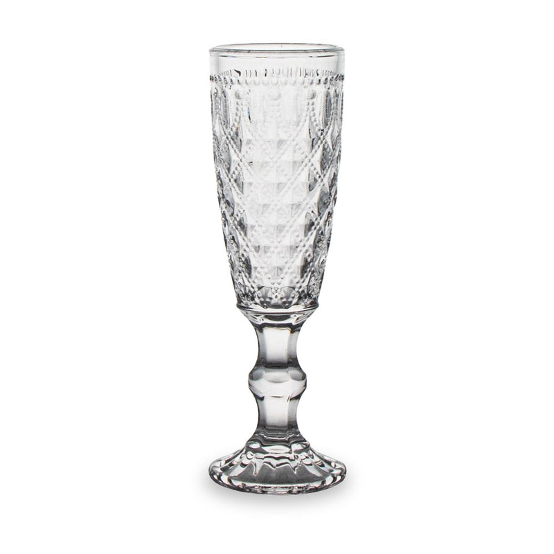 Dubai - Ensemble De 4 Flûtes - Transparente - Verre Borosilicate