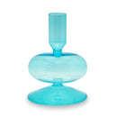 Samarcanda - Lot De 2 Bougeoirs - Bleue Claire - Verre Borosilicate