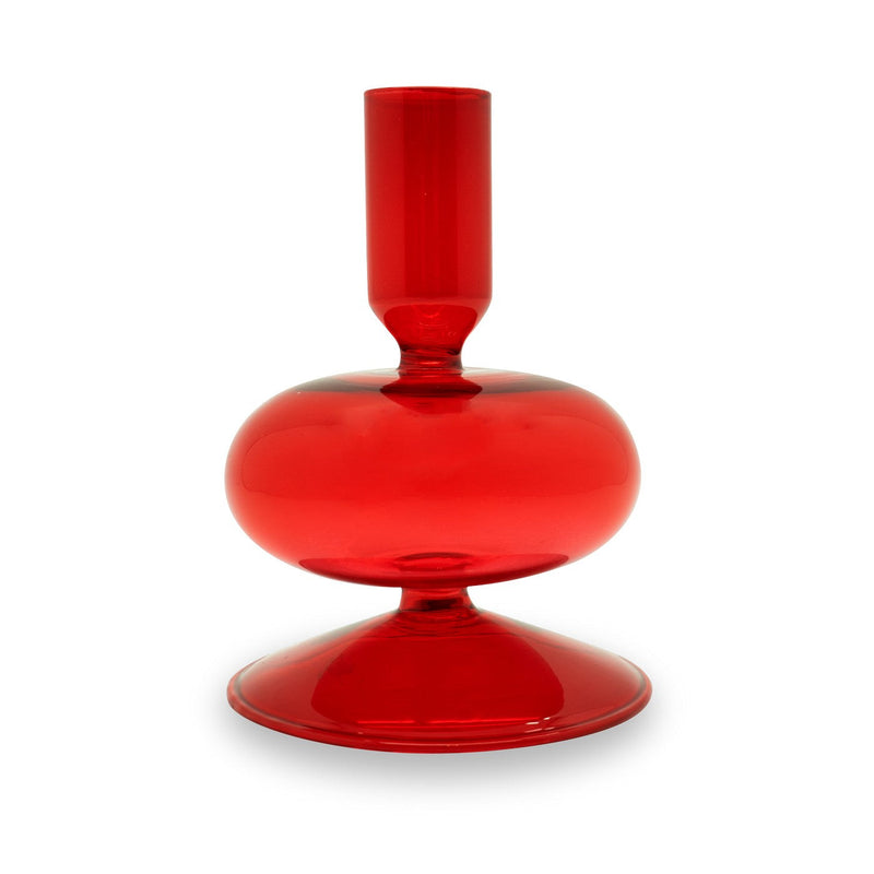 Samarcanda - Lot De 2 Bougeoirs - Rouge - Verre Borosilicate