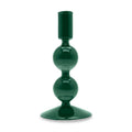 Bougeoir En Verre 16 Cm - Pétrole