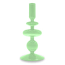 Bougeoir En Verre 20 Cm - Vert