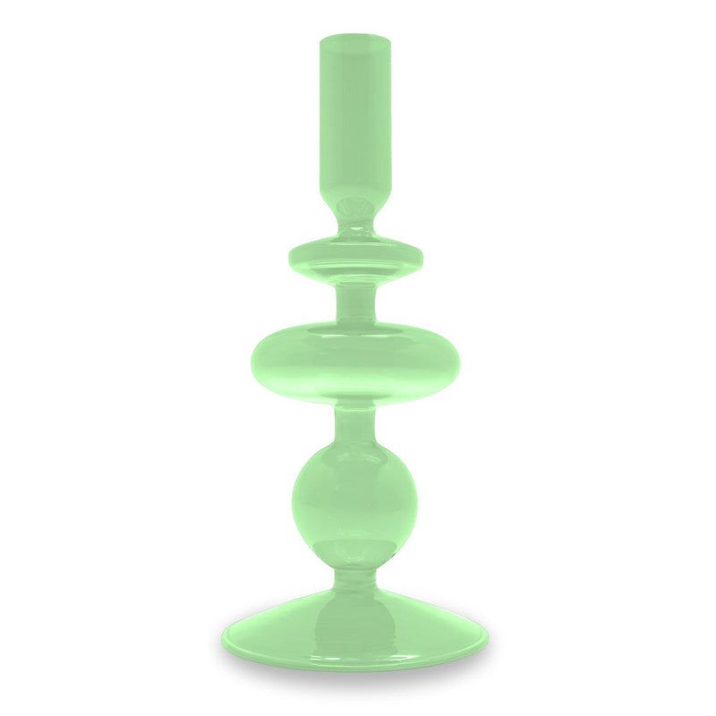 Samarcanda - Lot De 2 Bougeoirs - Verte - Verre Borosilicate