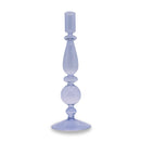 Glass Candle Holder 25cm - Lilac