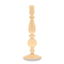 Bougeoir En Verre 25 Cm - Pêche