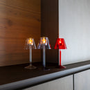 22cm Glass Tealight Candle Holder - Red
