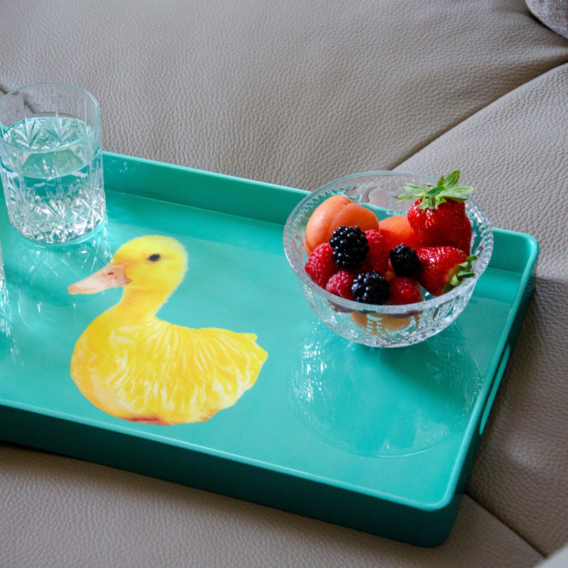 Rectangular Tray - Duck Decoration