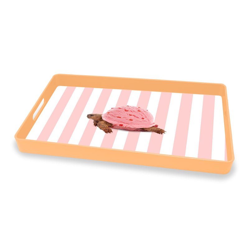 Mykonos - Plateau Rectangulaire Tortue - PVC