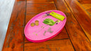 Oval Empty Pocket Tray - Pink Flamingo Decoration