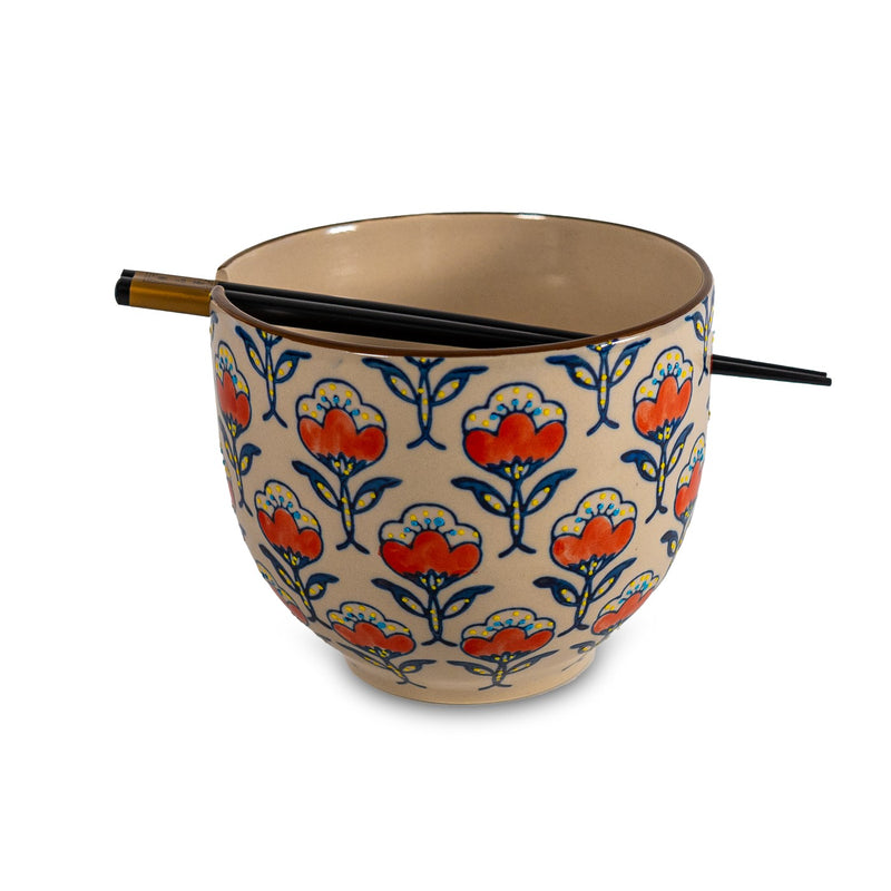Pechino - Set 2 Bols Ramen, 2 Jeux De Baguettes - Céramique