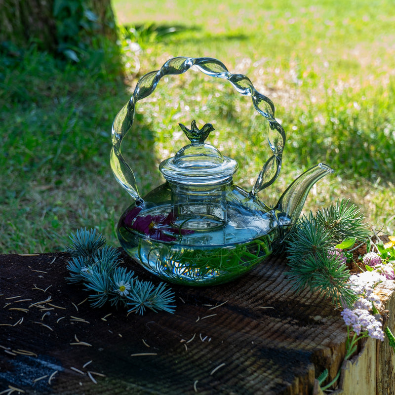 Glass Teapot - Gray