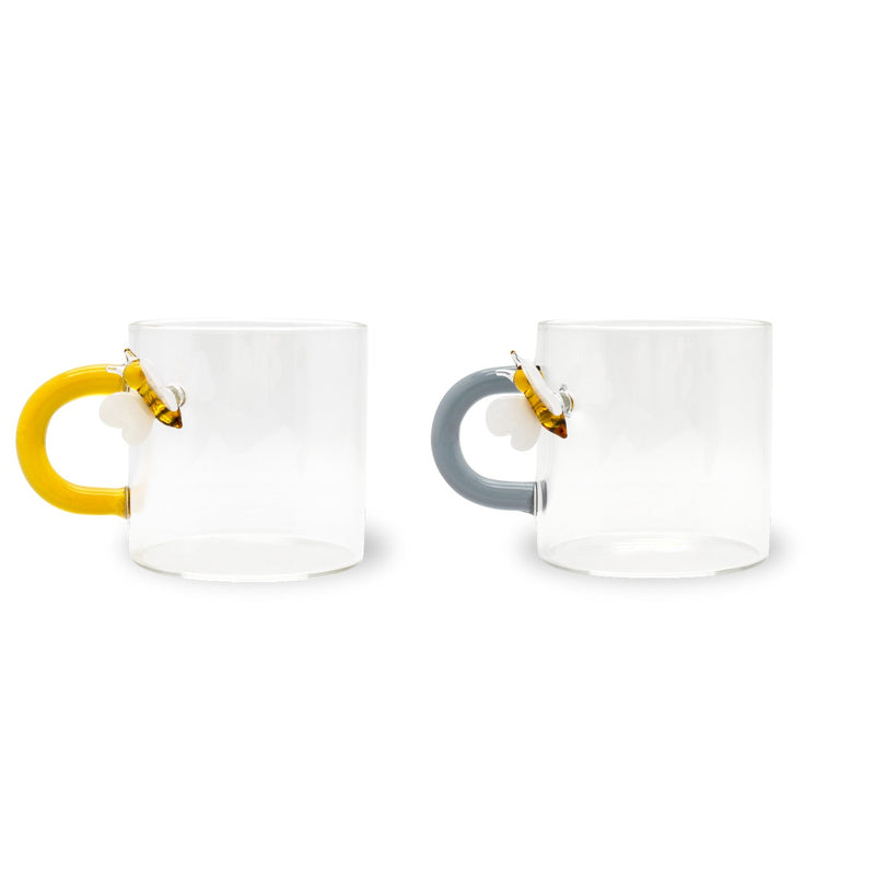 Monterey - Set De 2 Tasses À Café Abeille - Verre Borosilicate