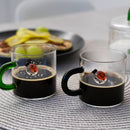 Monterey - Set De 2 Tasses À Café Coccinelle - Verre Borosilicate