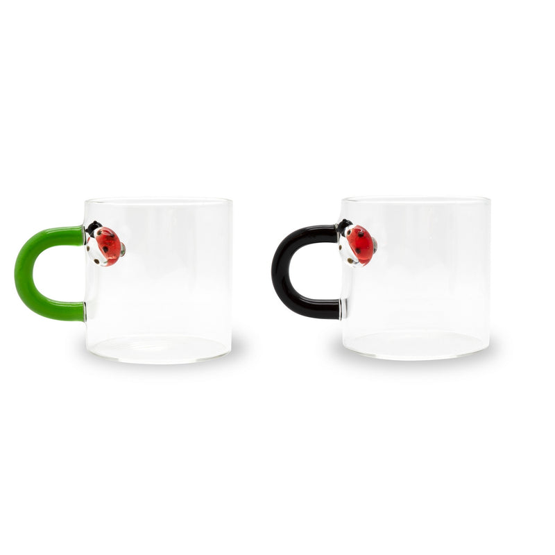 Monterey - Set De 2 Tasses À Café Coccinelle - Verre Borosilicate