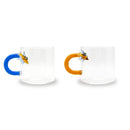 Monterey - Set De 2 Tasses À Café Papillon - Verre Borosilicate