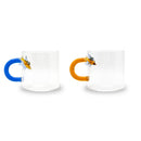 Monterey - Set De 2 Tasses À Café Papillon - Verre Borosilicate