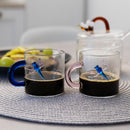 Monterey - Set De 2 Tasses À Café Libellule - Verre Borosilicate
