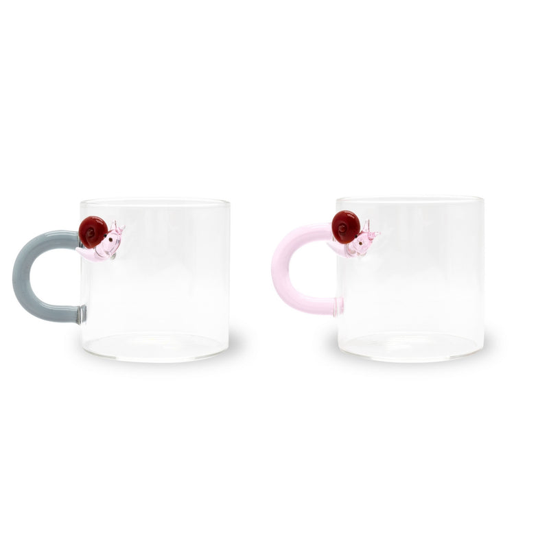 Monterey - Set De 2 Tasses À Café Escargot - Verre Borosilicate