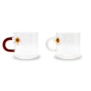 Monterey - Set De 2 Tasses À Café Marguerite - Verre Borosilicate