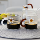 Monterey - Set De 2 Tasses À Café Marguerite - Verre Borosilicate