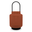 Lanterne En Verre Pour Extérieurs Et Intérieurs H 30 Cm - Rouge