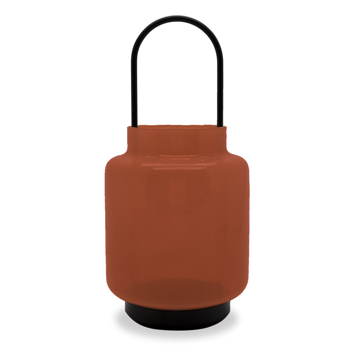 Glass Lantern For Outdoor And Indoor Use H 30 cm - Red