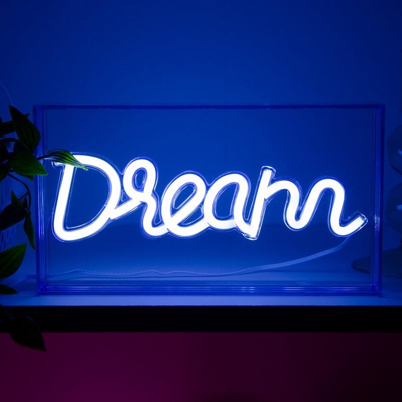 Enseigne Néon Avec Cadre En Plexiglas - Décoration Dream