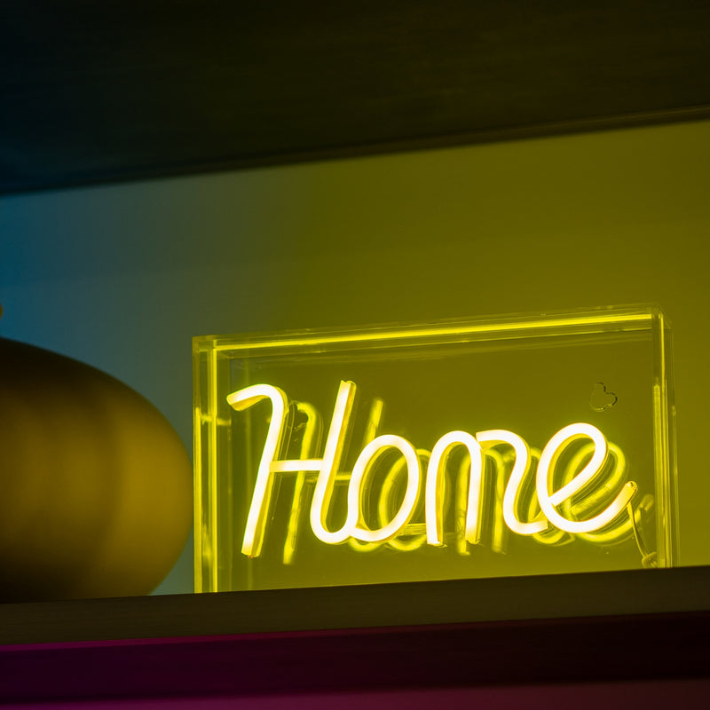 Enseigne Néon Avec Cadre En Plexiglas - Décoration Home