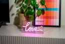 Enseigne Néon Avec Cadre En Plexiglas - Décoration Love
