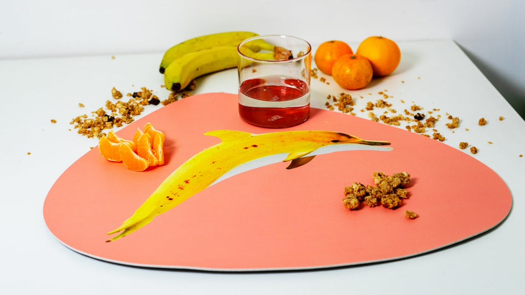 Lote De 4 Individuales De Mesa En Pvc - Decoración Delfín