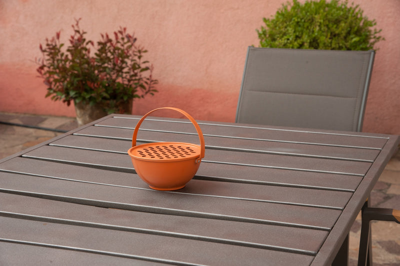 Austin - Support Spirale Anti-moustiques De Table Et De Sol Avec Tige Magnétique - Orange - Métal