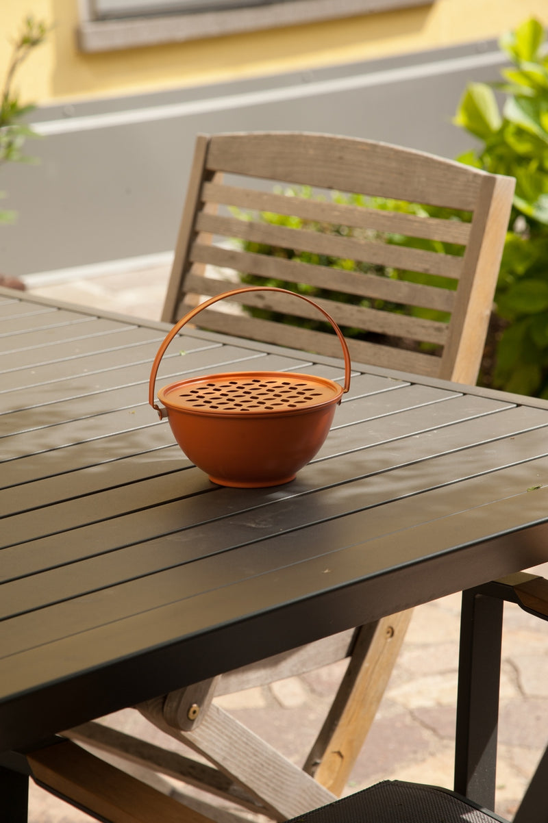 Austin - Support Spirale Anti-moustiques De Table Et De Sol Avec Tige Magnétique - Orange - Métal