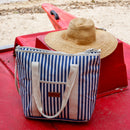 Sac Isotherme De Style Fourre-Tout Rayé - Bleue