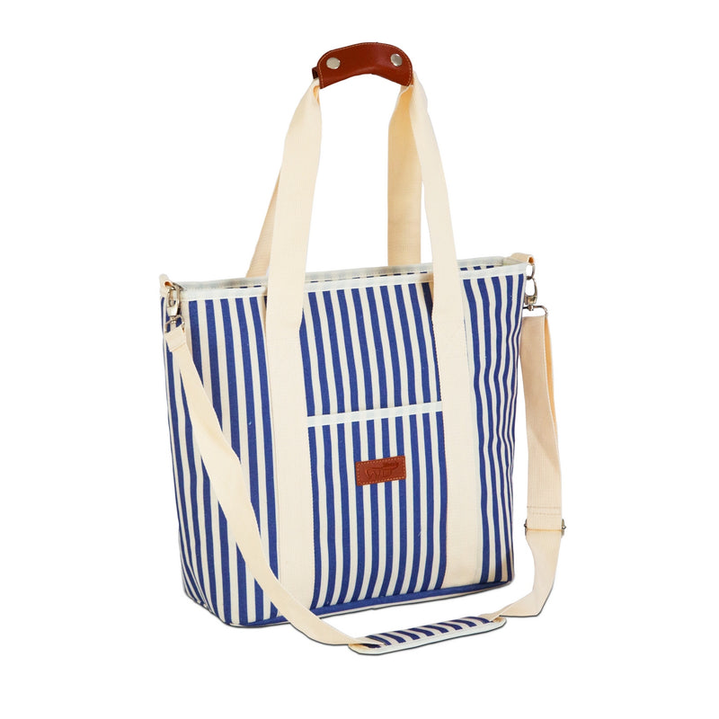 Sac Isotherme De Style Fourre-Tout Rayé - Bleue