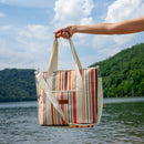 Sac Isotherme De Style Fourre-Tout Rayé - Multicolore