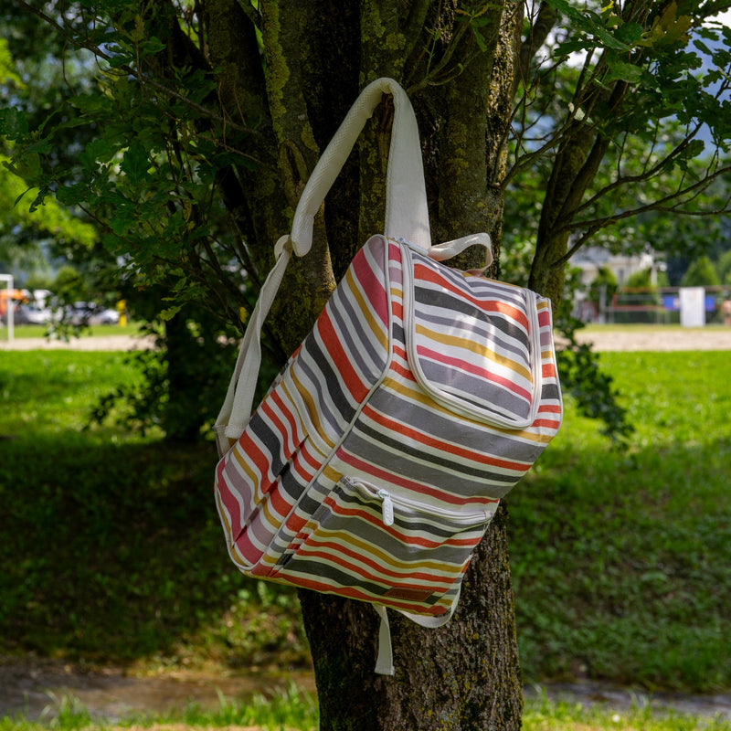 Mochila aislante a rayas - Multicolor
