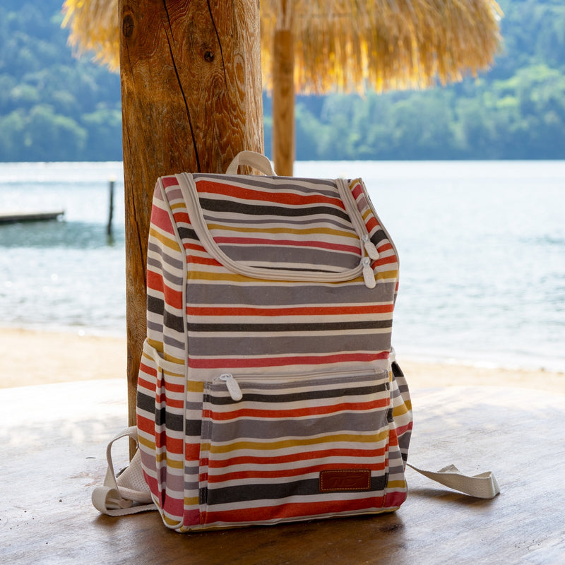 Mochila aislante a rayas - Multicolor