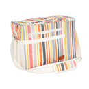 Sac Isotherme Rayé Avec Poche Pour Bouteille - Multicolore