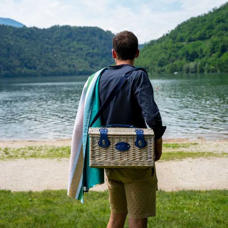 Cesta De Picnic Para 2 Personas - Blanco