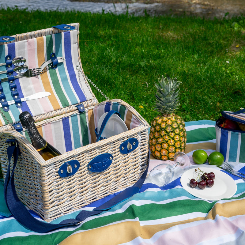 Cesta De Picnic Para 2 Personas - Blanco