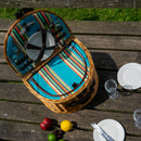 Panier Pique-Nique En Osier Pour 4 Personnes - Miel