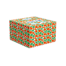 Plateau Surélevé En Verre - Orange/Vert