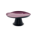 Elevated Glass Tray - Bordeaux/Navy Blue