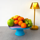 Bandeja de vidrio elevado - Lila/Turquesa