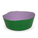 Saladier En Verre - Lilas/Vert
