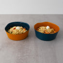 Set De 2 Bols En Verre - Orange/Marine
