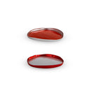 Balat - Set De 2 Assiettes - Argent Et Rouge - Verre Borosilicate